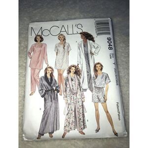 McCall’s 9048 Robe W/ Belt, Tunic,pants, Shorts Uncut Pattern XS,S,M  17pc
